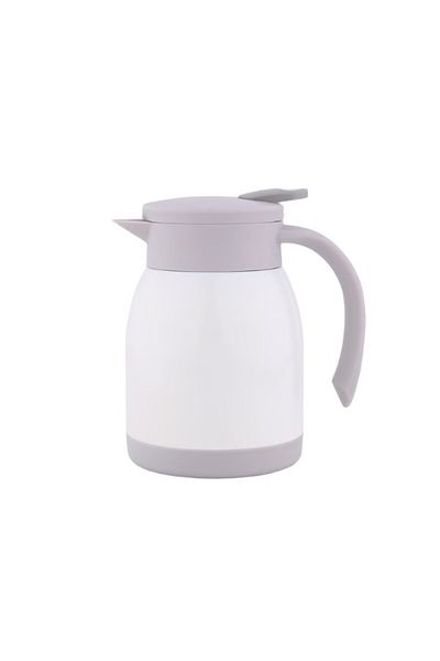 ABAREEK 900ml Stainless Steel Teapot: Durable white, suitable for family and guests.