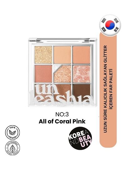 UNLEASHIA Glitterpedia Ocular Palette No:3 |   Coralpink Siege Eyeshadow Palette