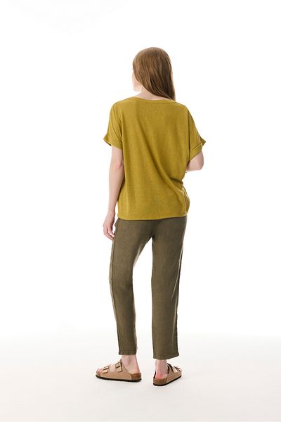 Mudo Carrot Cut Linen Pants