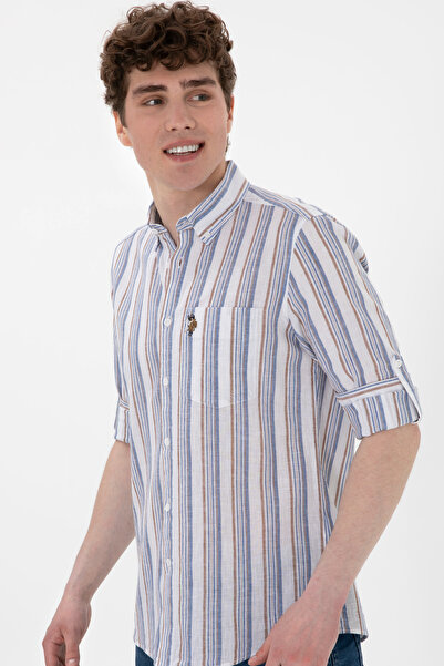 U.S. Polo Assn. Men's Mink Long Sleeve Shirt 50300169 -Vr052