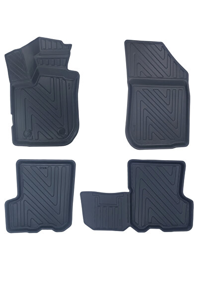 AutoWeller Renault Symbol 2013 Ve Sonrası 3d Karbon Desenli Havuzlu Oto Paspas