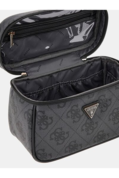 Guess Berta Kadın Antrasit Makyaj Çantası TWOB8688039-CLO