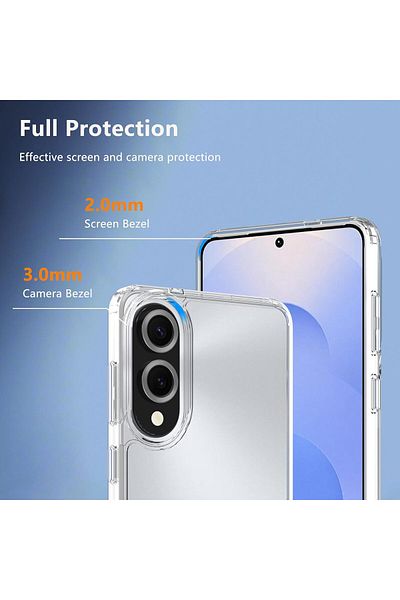 AWH غلاف شفاف لهاتف Samsung Galaxy S25 Edge 5G، غلاف هاتف S25 Edge + شاشة [عبوة من قطعتين]، TPU ناعم