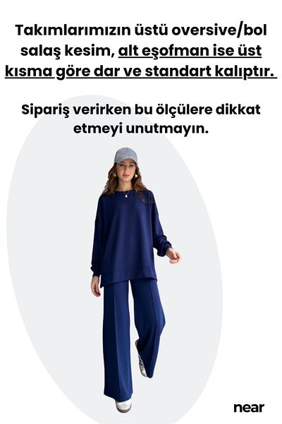 NEAR Women's Tracksuit Set Modal Fabric - Modern Design, Oversize Relaxed Fit