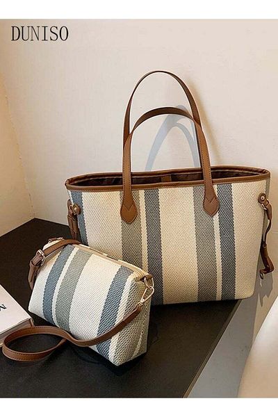 Generic DUNISO Women's Fashion Shoulder Tote Bag Faux Leather Crossbody Bag Set