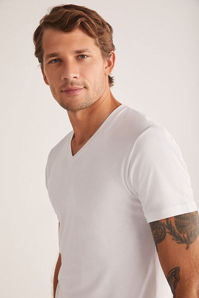 Kom Antonio V-Neck Cotton Men's Tshirt