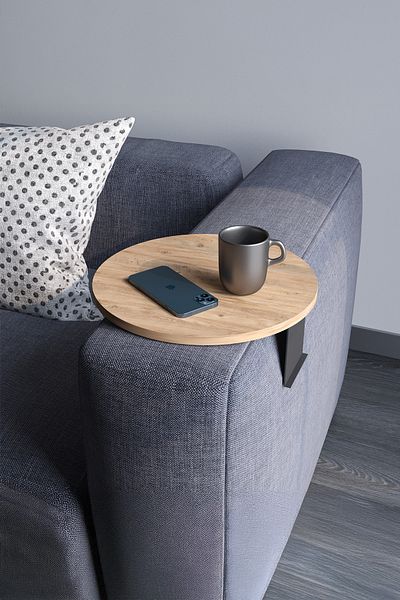 Sugo Design sugodesign Sofa Tray Armrest Atlantic Pine Color