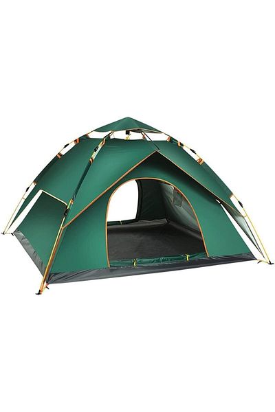 COOYA 4-Person Pop Up Camping Tent, With 2 Door, Breathable, Waterproof, 210*200*135cm, for Outdoor