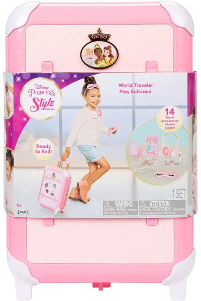 Jakks حقيبة سفر فاخرة من مجموعة أميرات ديزني رقم 223824