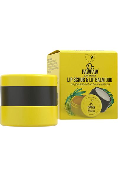 Dr. PAWPAW Scrub & Nourish - Lip Scrub, Balm, Mask, Sugar Repair, Restoration, Smooth Lips, Chapped