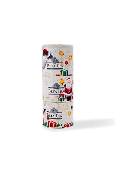 Beta Tea Santa Claus Metal Ambalaj 3 X 100 gr (SEYLAN ÇAYI - CEYLON TEA)