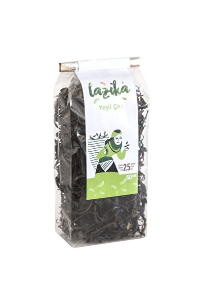 LAZİKA El Yapımı Yeşil Çay 50 g - Katkısız, 2,5 Yaprak, Mayıs Hasadı, Çamlıhe...