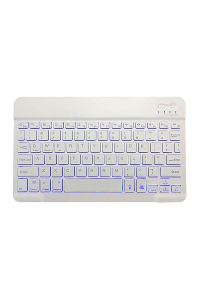 FlashHawk Wireless Bluetooth Keyboard for Mac/IOS, Android and Windows Tablet White