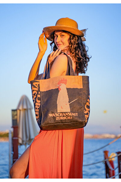 Dogo Women's Vegan Leather Black Large Tote Bag - Outfit of the Day Design