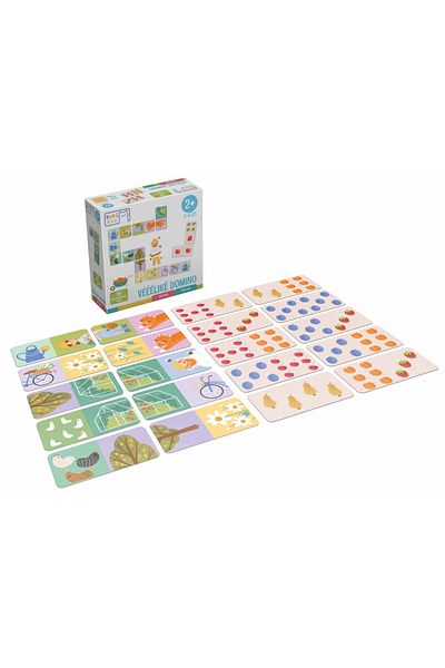 Kuki Joc Domino piese mari gigant, KuKiKuk Efko,28 piese fructe si obiecte gradinarit, 2-6 ani