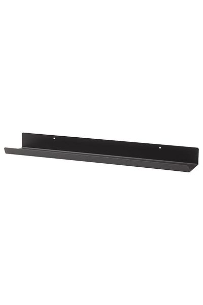 IKEA MALMB CK 60cm Display Shelf Dark Grey Steel Wall Ledge, Max Load 5kg