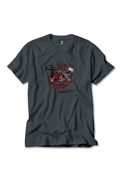 Generic Brand Tricou afumat de animație Trike Roșu