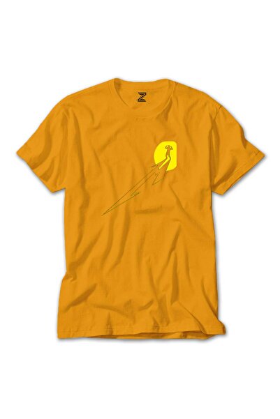 CrowsGate Tricou Metallica Lux Æterna Man Colorat Culoare Galben Mărimea 2XL