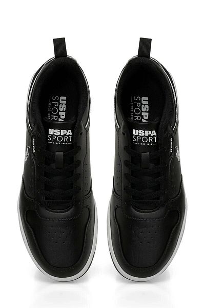 U.S. Polo Assn. Pantofi casual cu șireturi pentru bărbați, negri