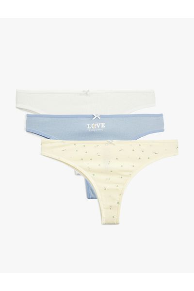 Koton Cotton 3-Pack Brazilian Women's Panties