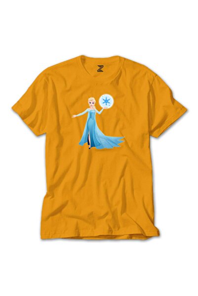 CrowsGate Tricou galben Frozen Elsa Silhouette