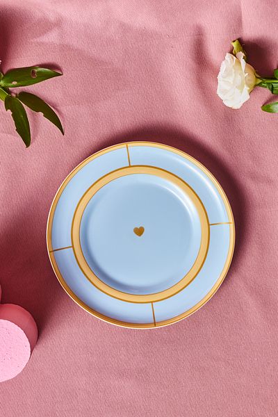 Karaca Talya Cake Plate Blue 20 cm