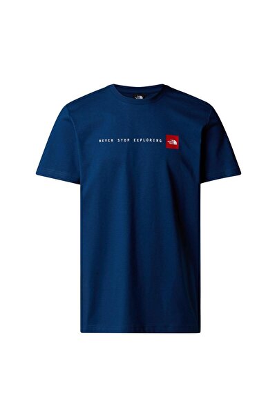 THE NORTH FACE Erkek SS NEVER STOP EXPLORING Tişört NF0A87NSD1R1 Tek Renk-S