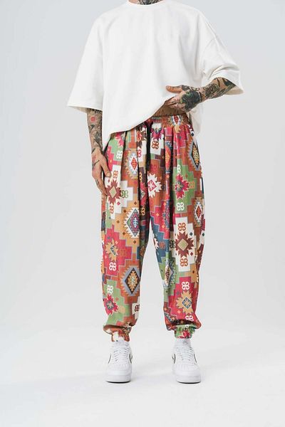 go gang own Senusret Waist and Leg Elastic Pleated Shalwar
