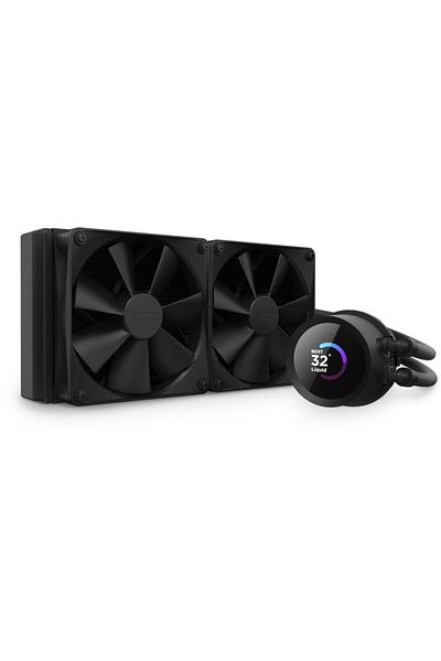 Nzxt Cooler CPU NZXT Kraken 240, pompa cu ecran LCD, negru