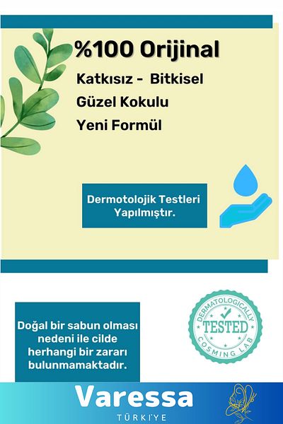 VARESSA Special Production 100% Natural Fragrant Face Hair Body Skin Original Herbal Collagen Soap 100g -1 Piece