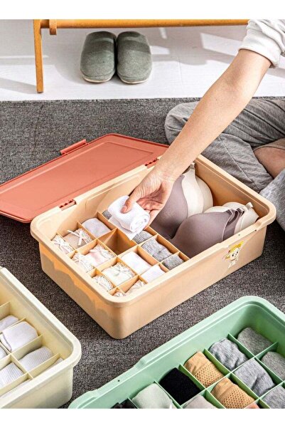 COOYA 17-Compartments Drawer Organizer, Storage Box, durable, Storage Box, For Socks Underwear