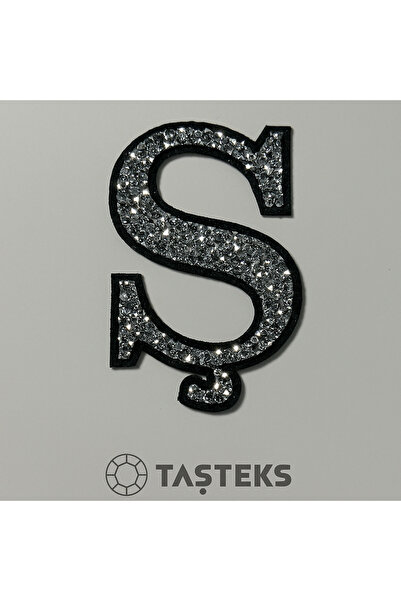 Taşteks TAŞLI Ütülenebilen veya Sticker Olarak Kullanılabilen 6cm Ş Harfi