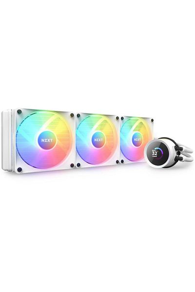 Nzxt NZXT Kraken 360 RGB CPU Cooler, pump with LCD screen, ARGB controller (White)