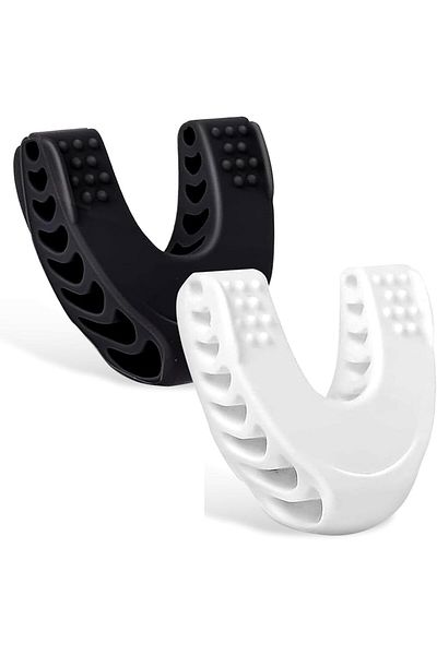 COOYA 2 Pcs Jawline Exercises,Silicone Jaw Trainer Set with Case,Jaw Trainer&Jawline Shape,Face Slim Tool