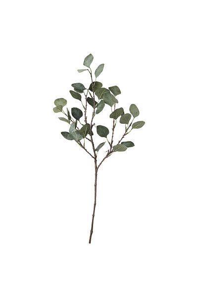 IKEA SMYCKA Artificial Eucalyptus Leaf, Green, 65 cm Lifelike Decoration, Adjustable Stem