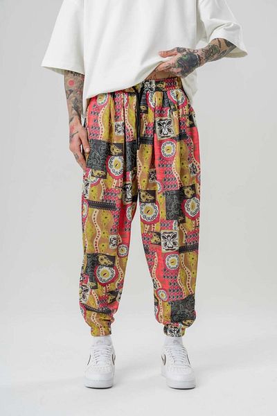 go gang own Thoth Pleated Shalwar with Elastic Waist and Legs