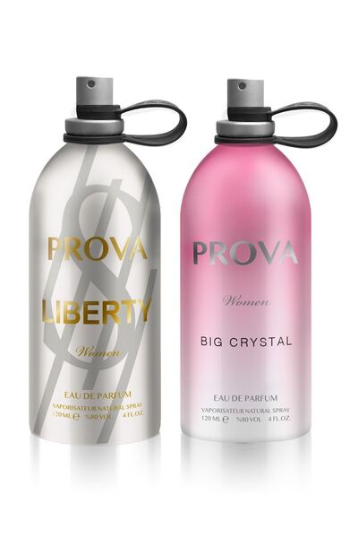 prova Liberty ve Big Crystal EDP Kadın Parfüm Seti 2 x 120 ml