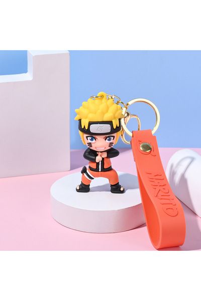 Miniso 6 cm Naruto Cute Anime Character Naruto 3d Keychain On The Phone Couple Backpack Car Key Pend