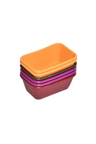 Generic 6-piece multi-color silicone cake molds