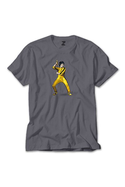 WAKHA Μπλουζάκι με την πρόσωπο μάσκα του Bruce Lee για μάχη, πολύχρωμο, γκρι ...