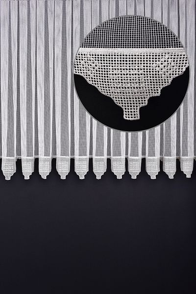 Setekshome Tulle Curtain Lace V7 Ds:14328 1X3 Close Pleat 1St Quality Off White