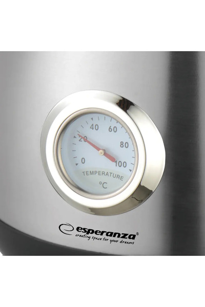 ESPERANZA Cana electrica fierbator cu termometru Thames, putere 2200W, capacitate 1.7L, inox, oprire automata