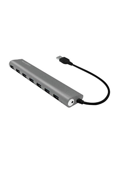 LogiLink LOGILINK UA0308 USB HUB, USB 3.0 x 7, USB 3.0 connection (Silver)