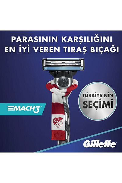 Gillette Mach 3 Shaver 4 Spare Razor Blades