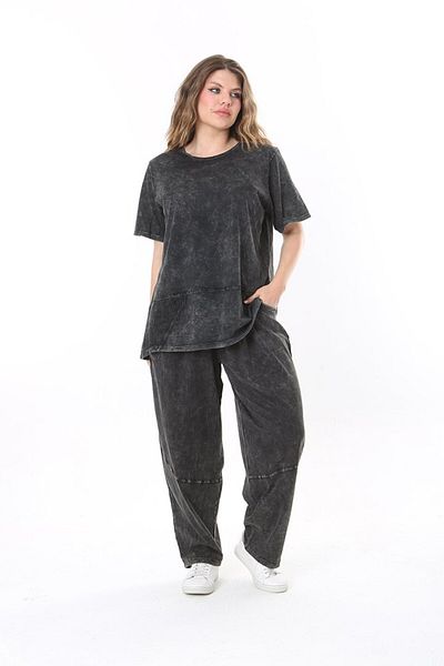 Truva XXL طقم قطن مغسول مقاس كبير