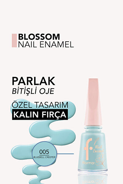 Flormar Blossom Uzun Süre Kalıcı & Parlak Bitişli Oje