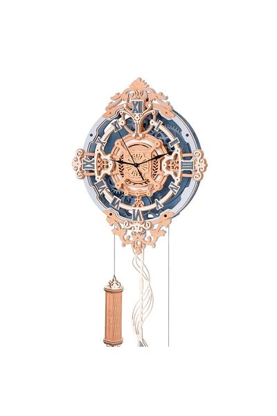 ROKR Romantic Note Wall Clock Mechanical Gear- 3D Wooden Puzzle