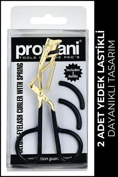 Promani Pr-812 Eyelash Curler with Spring and 2 Spare Elastics