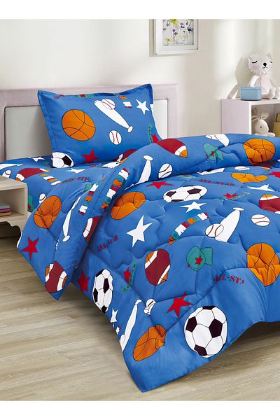 Generic 3 Piece Single Crib Bedding Set, Lightweight Comforter, Suitable for All Seasons G3