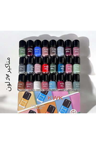KWK طلاء أظافر 24 لون من